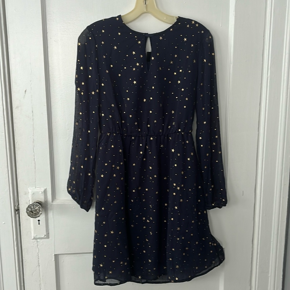 Navy Blue Starry Dress